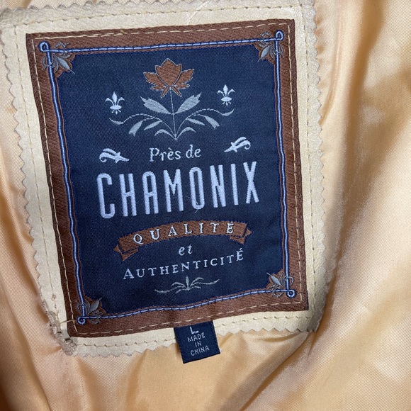 Près De Chamonix Size Large Leather Coat - Picture 4 of 5